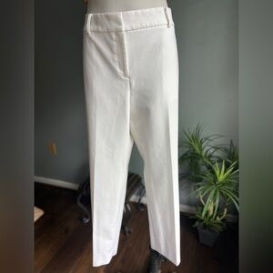 Talbots Women's White Hampshire Ankle Cigarette Pants Size 16